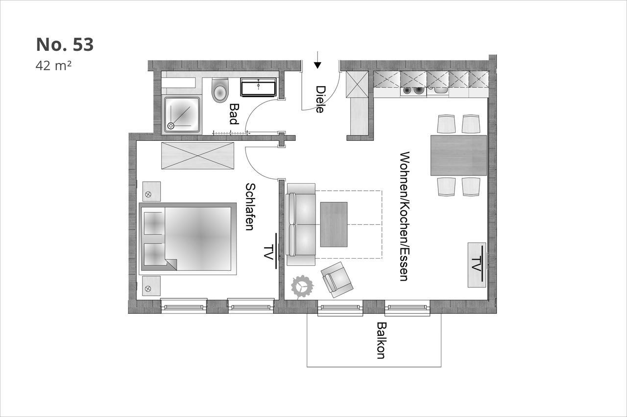 Min Huesung By Rujana Apartment Binz Ngoại thất bức ảnh